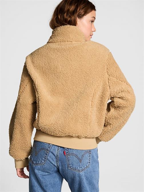 Pelüş Teddy Crop Kaban