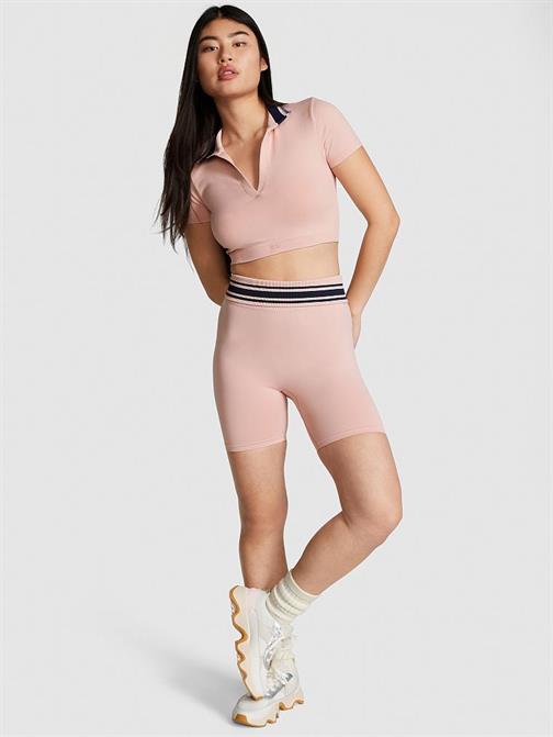 PINK Seamless Katlanabilir Biker Şort