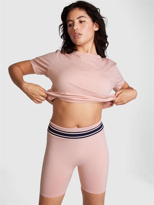 PINK Seamless Katlanabilir Biker Şort