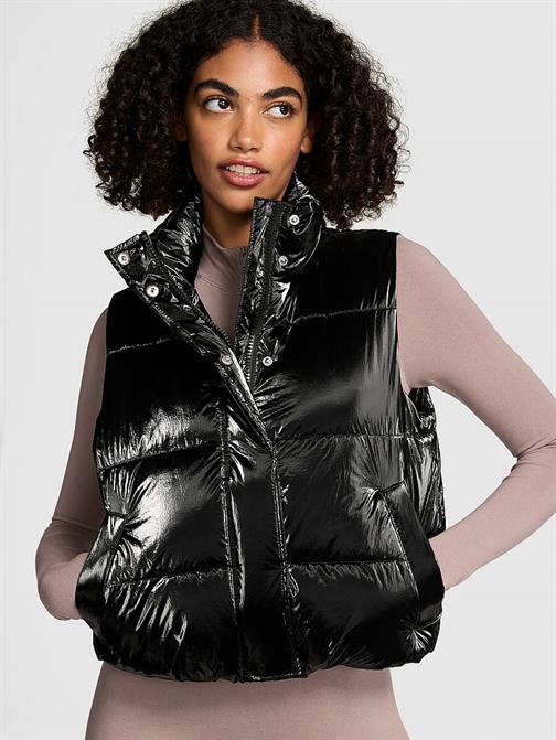 PINK'ten High Shine Marshmallow Puffer Yelek