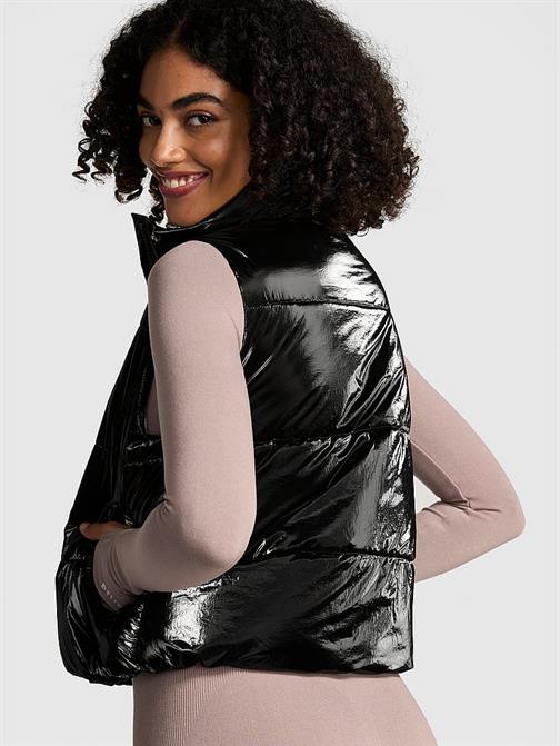 PINK'ten High Shine Marshmallow Puffer Yelek