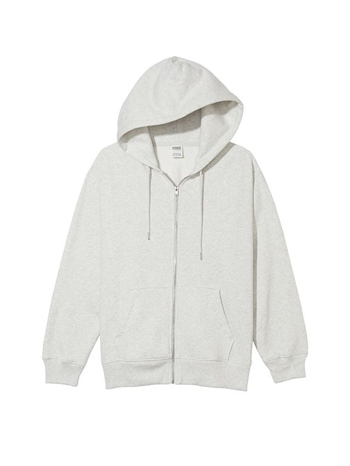 Premium Polar Oversize Fermuarlı Kapüşonlu Sweatshirt