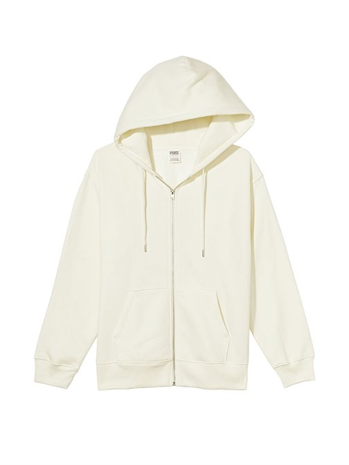 Premium Polar Oversize Fermuarlı Kapüşonlu Sweatshirt