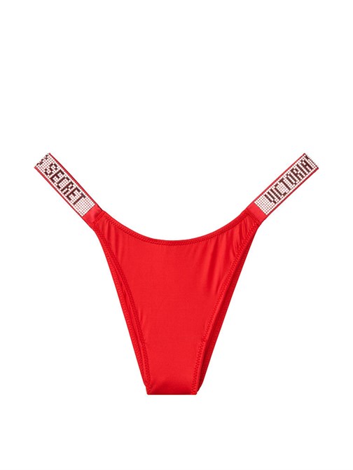 Rhinestone Shine Strap Brazilian Panty