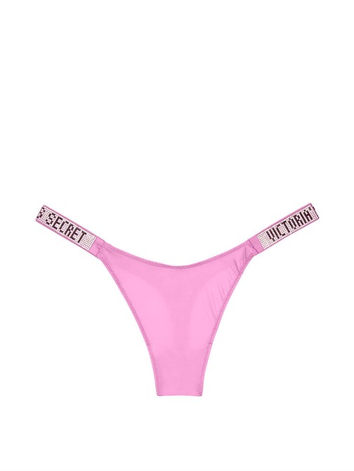 Rhinestone Shine Strap Thong Panty