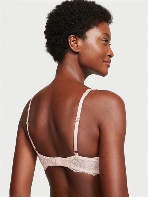 Rosebud İşlemeli Smooth Dantelli Push-Up Sütyen
