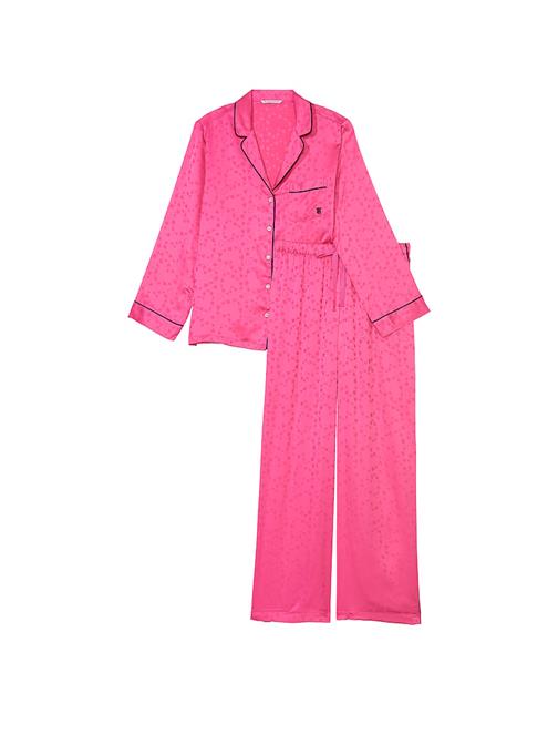 Saten Jakarlı Pijama Takımı