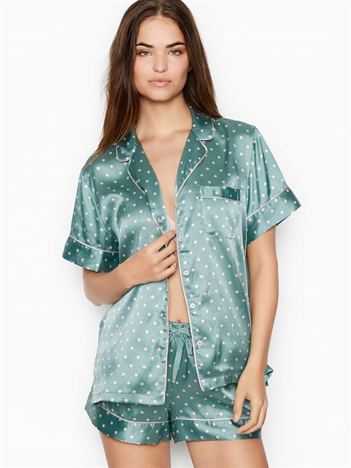 Saten Kısa Pijama Seti