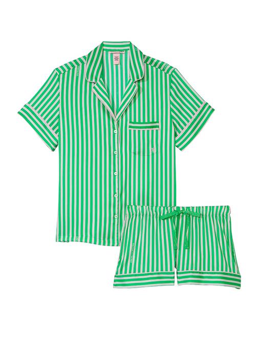 Saten Kısa Pijama Takımı