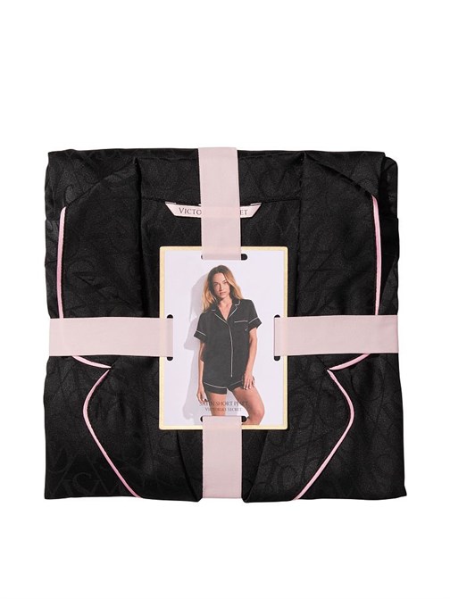 Saten Kısa Pijama Takımı