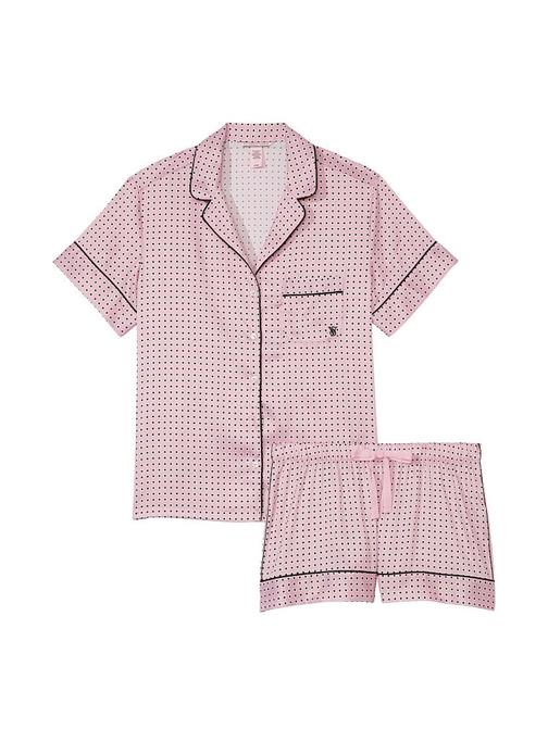 Saten Kısa Pijama Takımı