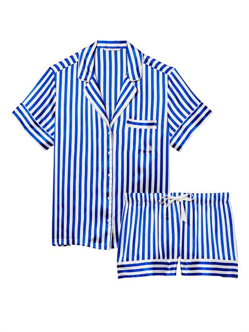 Saten Kısa Pijama Takımı