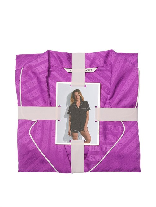 Saten Kısa Pijama Takımı
