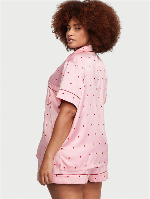 Saten Kısa Pijama Takımı