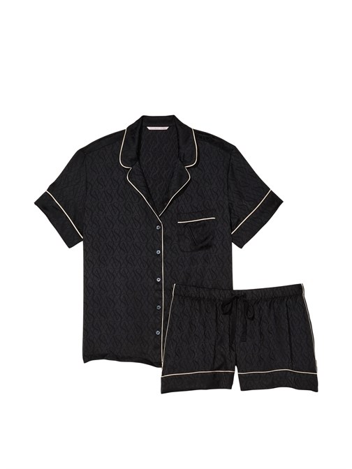 Saten Kısa Pijama Takımı