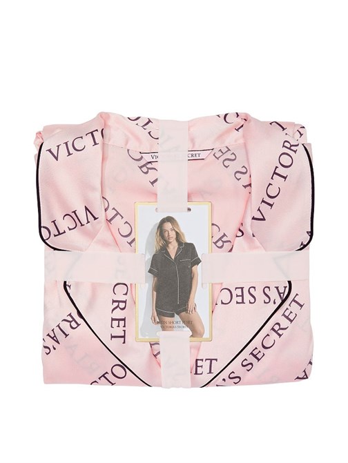Saten Kısa Pijama Takımı