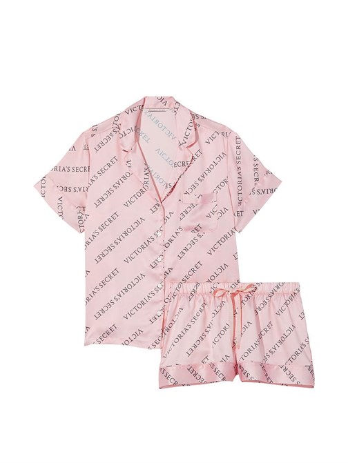 Saten Kısa Pijama Takımı