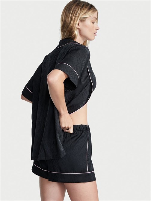 Saten Kısa Pijama Takımı