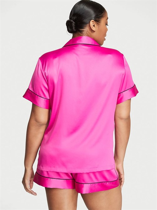Saten Kısa Pijama Takımı