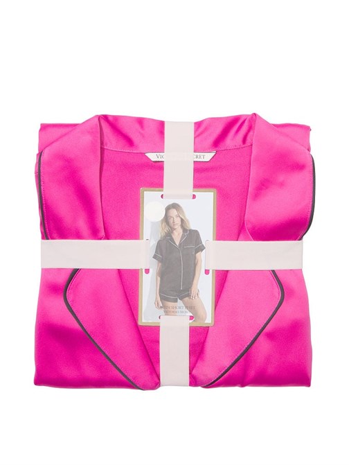 Saten Kısa Pijama Takımı