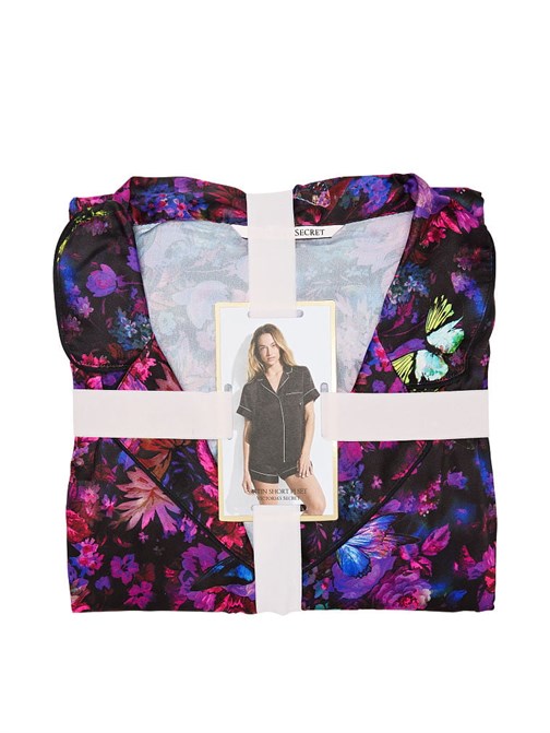 Saten Kısa Pijama Takımı