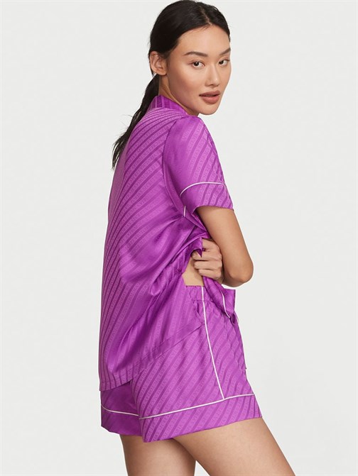 Saten Kısa Pijama Takımı