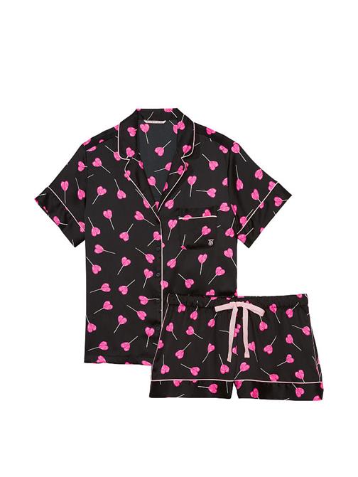 Saten Kısa Pijama Takımı