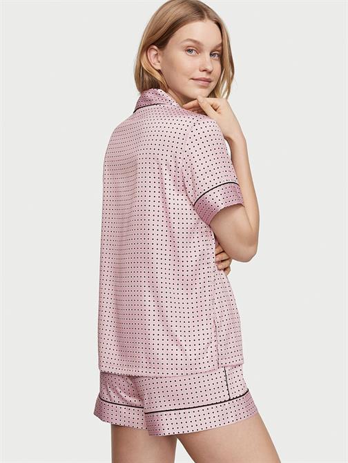 Saten Kısa Pijama Takımı