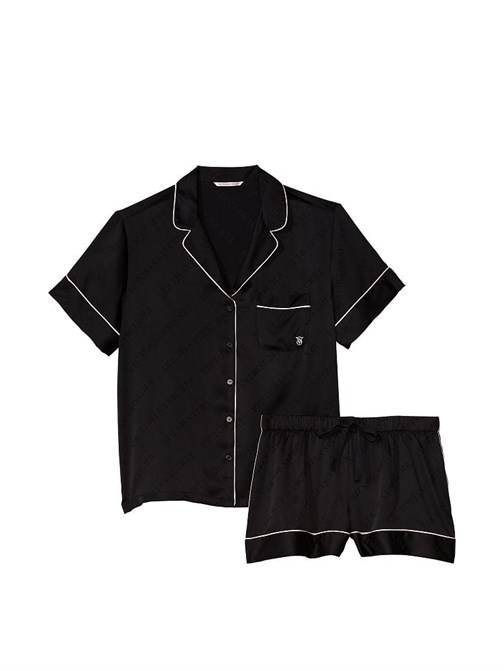 Saten Kısa Pijama Takımı