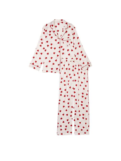 Saten Uzun Pijama Takımı