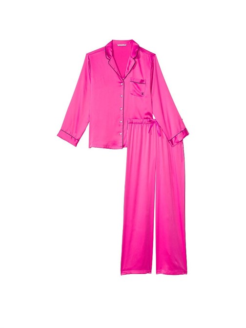 Saten Uzun Pijama Takımı