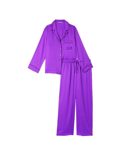 Saten Uzun Pijama Takımı