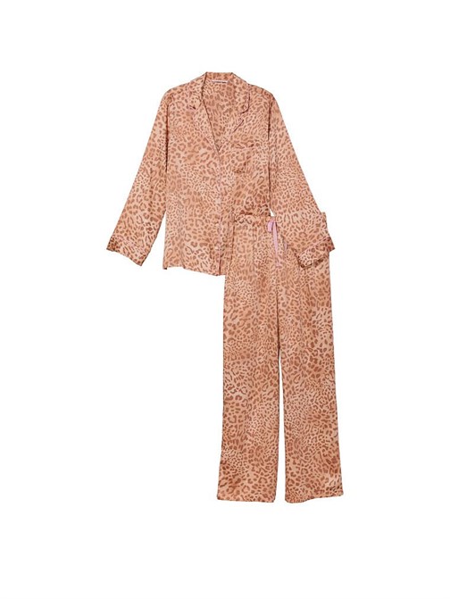 Saten Uzun Pijama Takımı