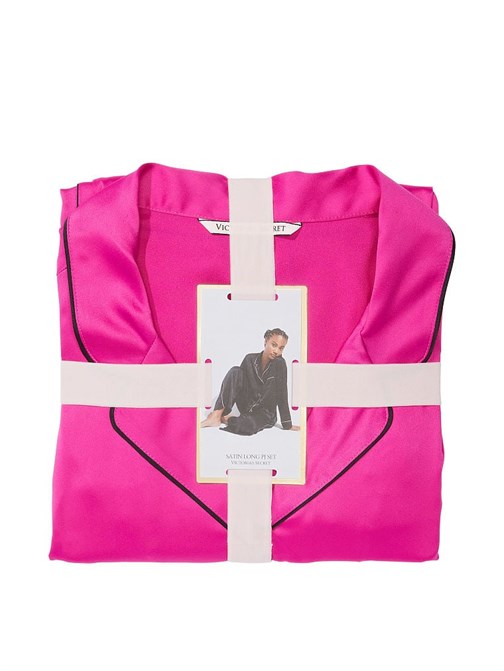 Saten Uzun Pijama Takımı