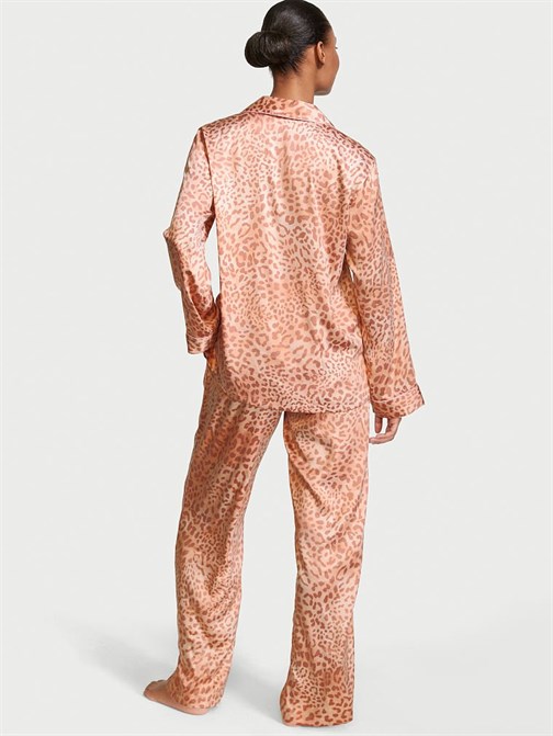 Saten Uzun Pijama Takımı