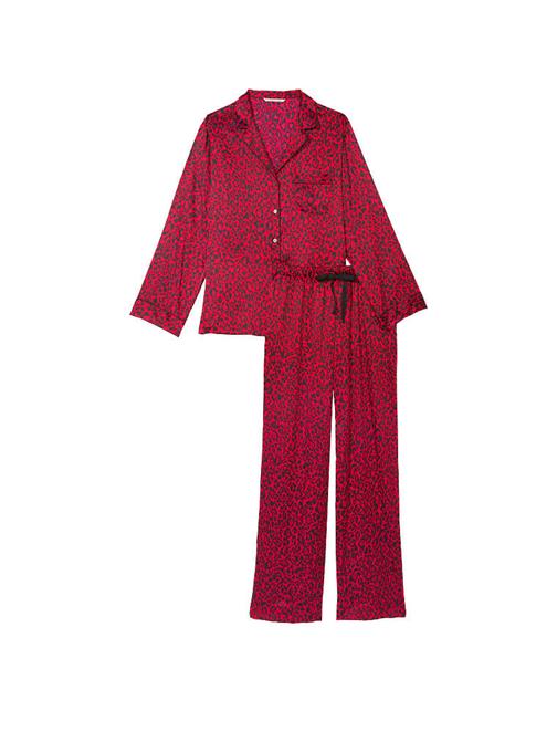 Saten Uzun Pijama Takımı