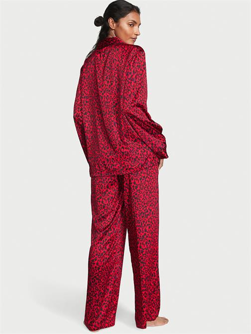 Saten Uzun Pijama Takımı
