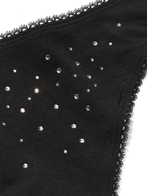 Scatter Shine Esnek Pamuklu Derin Bacak Kesim Scoop Tanga