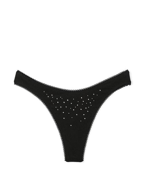 Scatter Shine Esnek Pamuklu Derin Bacak Kesim Scoop Tanga