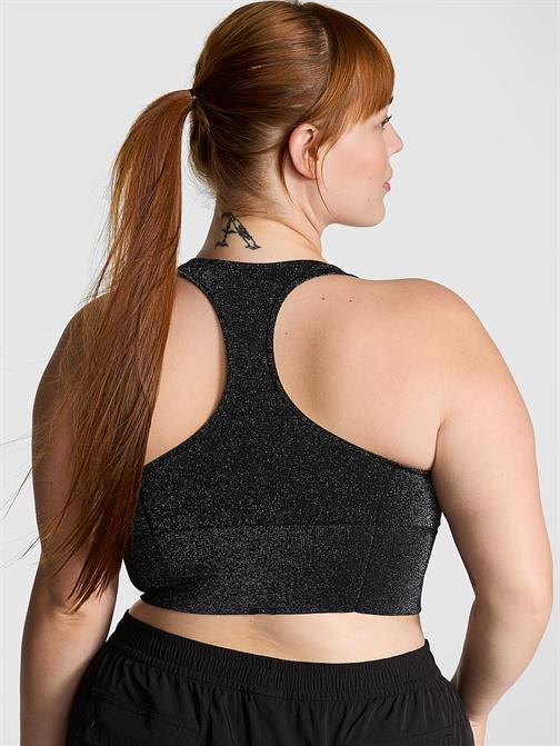 Seamless Işıltılı Dekolteli Racerback Sporcu Sütyeni