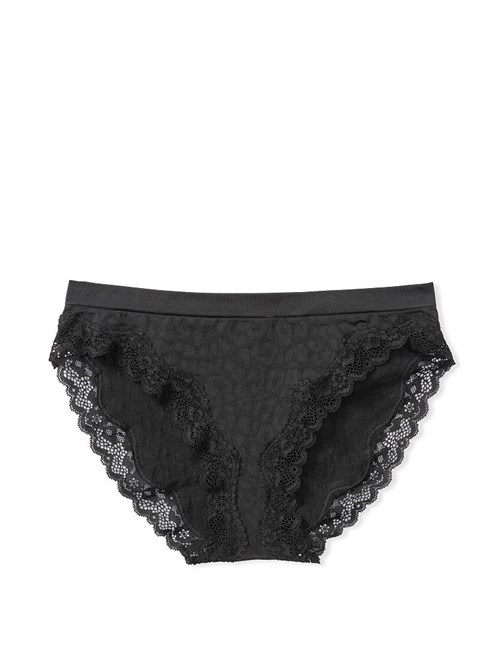 Seamless Lace Trim Bikini Panty