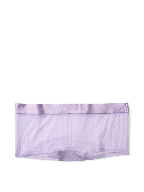 Sheer Mesh Dot Boyshort Panty