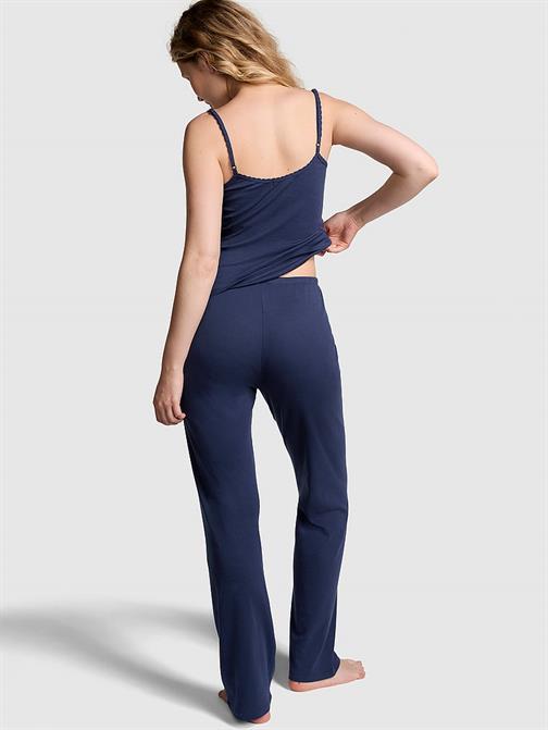 Spill-the-Tea Pamuklu Uzun Pijama Takımı