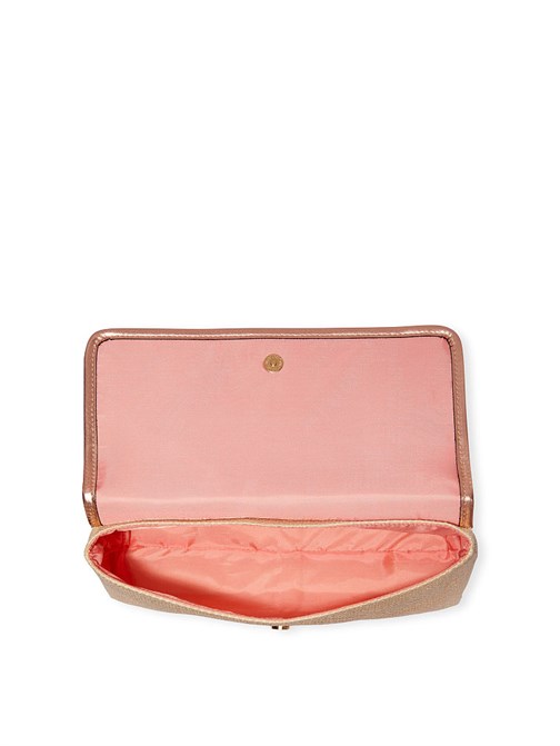 Straw Clutch Çanta