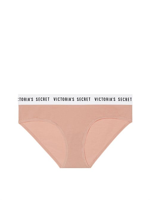 Stretch Cotton Logo Hiphugger Panty