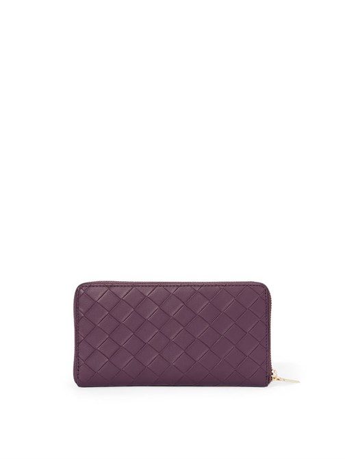 The Victoria Black Violet Woven Cüzdan