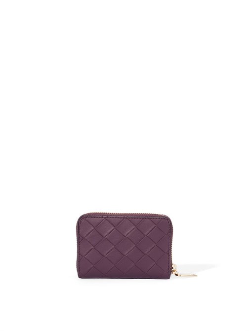 The Victoria Black Violet Woven Cüzdan