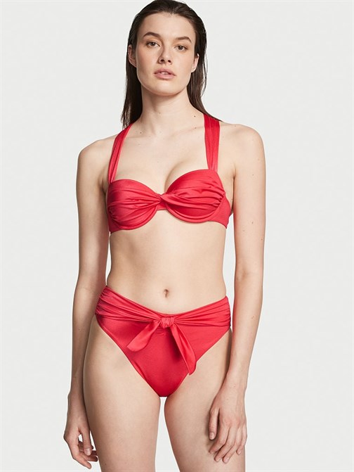 Twist Yüksek Bel Cheeky Bikini Altı