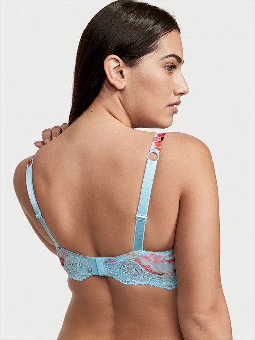 Very Sexy Bombshell 2 Beden Büyük Gösteren Saten Işıltılı Askılı Push-Up Sütyen