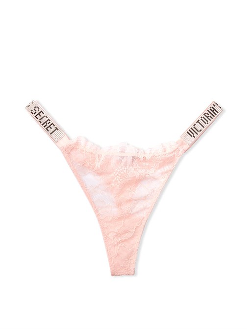 Very Sexy Dantelli ve Logo Askılı Tanga Külot